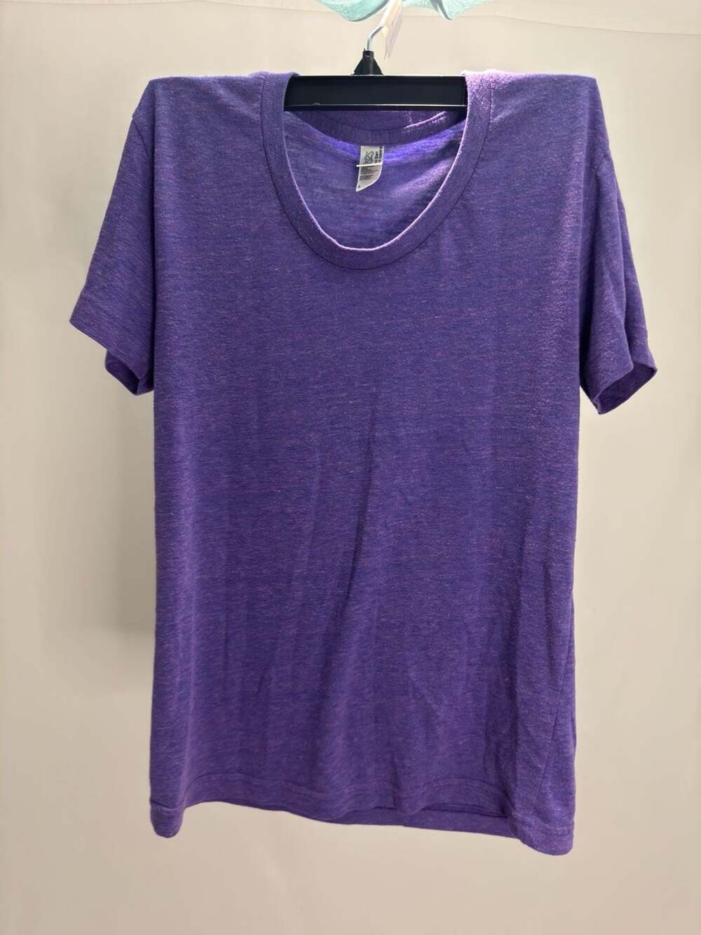 Original American Apparel The Track Shirt Unisex Purple T-Shirt Size S